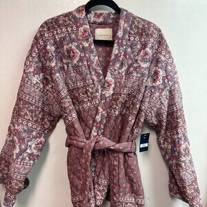 Lucky Brand Floral Quilted Jacket NWT